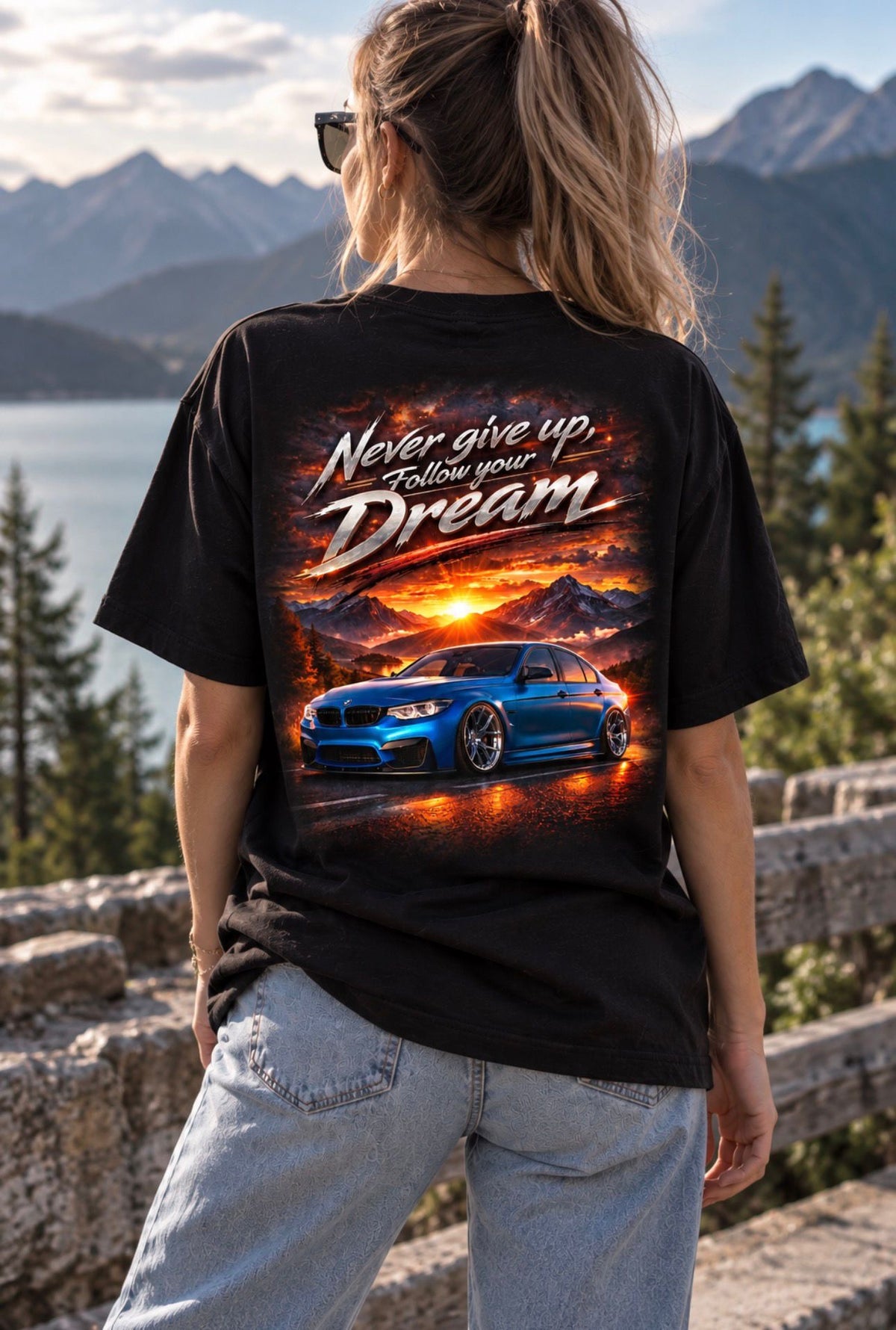 NEVER GIVE UP – FOLLOW YOUR DREAM T-SHIRT