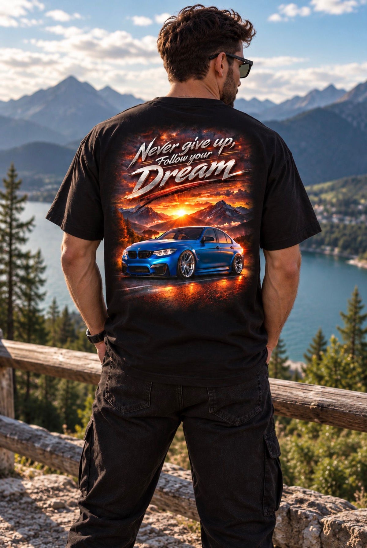 NEVER GIVE UP – FOLLOW YOUR DREAM T-SHIRT