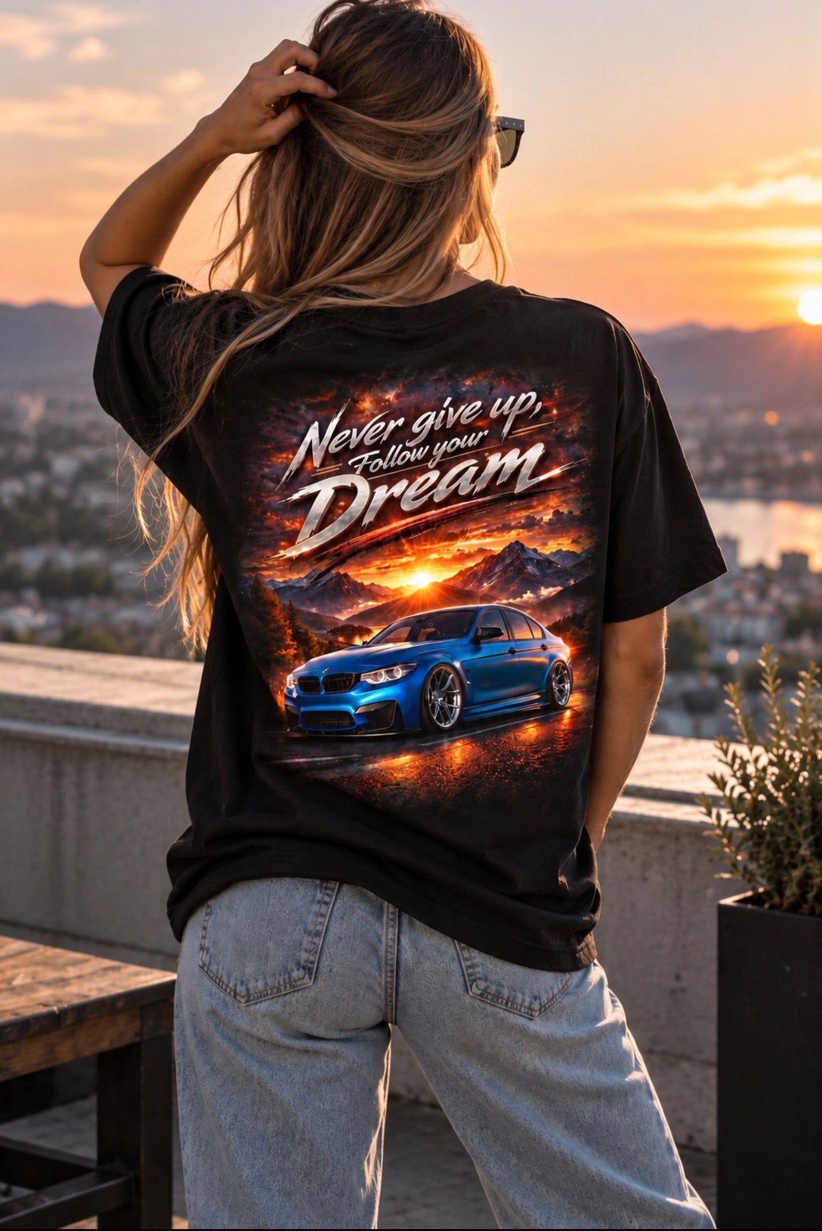 NEVER GIVE UP – FOLLOW YOUR DREAM T-SHIRT